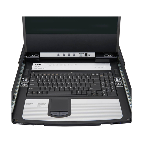 Tripp Lite B030-DP08-17D 8-Port NetDirector DisplayPort KVM Switch Console with 17 in. LCD, Dual Rail, 1U Rack-Mount