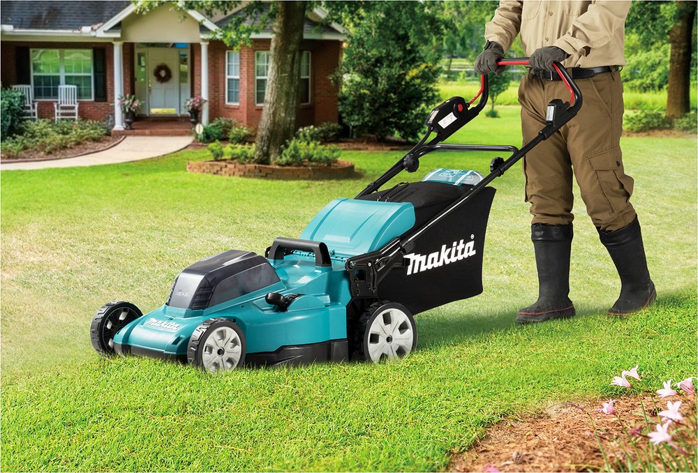 Makita DLM480Z lawn mower Push lawn mower Battery Black  Turquoise