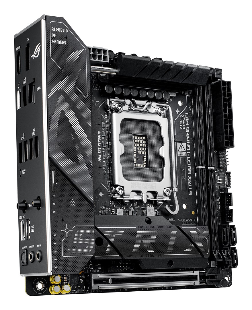 ASUS ROG STRIX B860-I GAMING WIFI Intel B860 LGA 1851 (Socket V1) mini ITX