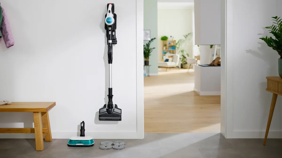 Bosch BCS71HYG1 stick vacuum/electric broom Battery Dry&wet HEPA Bagless 0.3 L 23.5 W Black, White 3 Ah