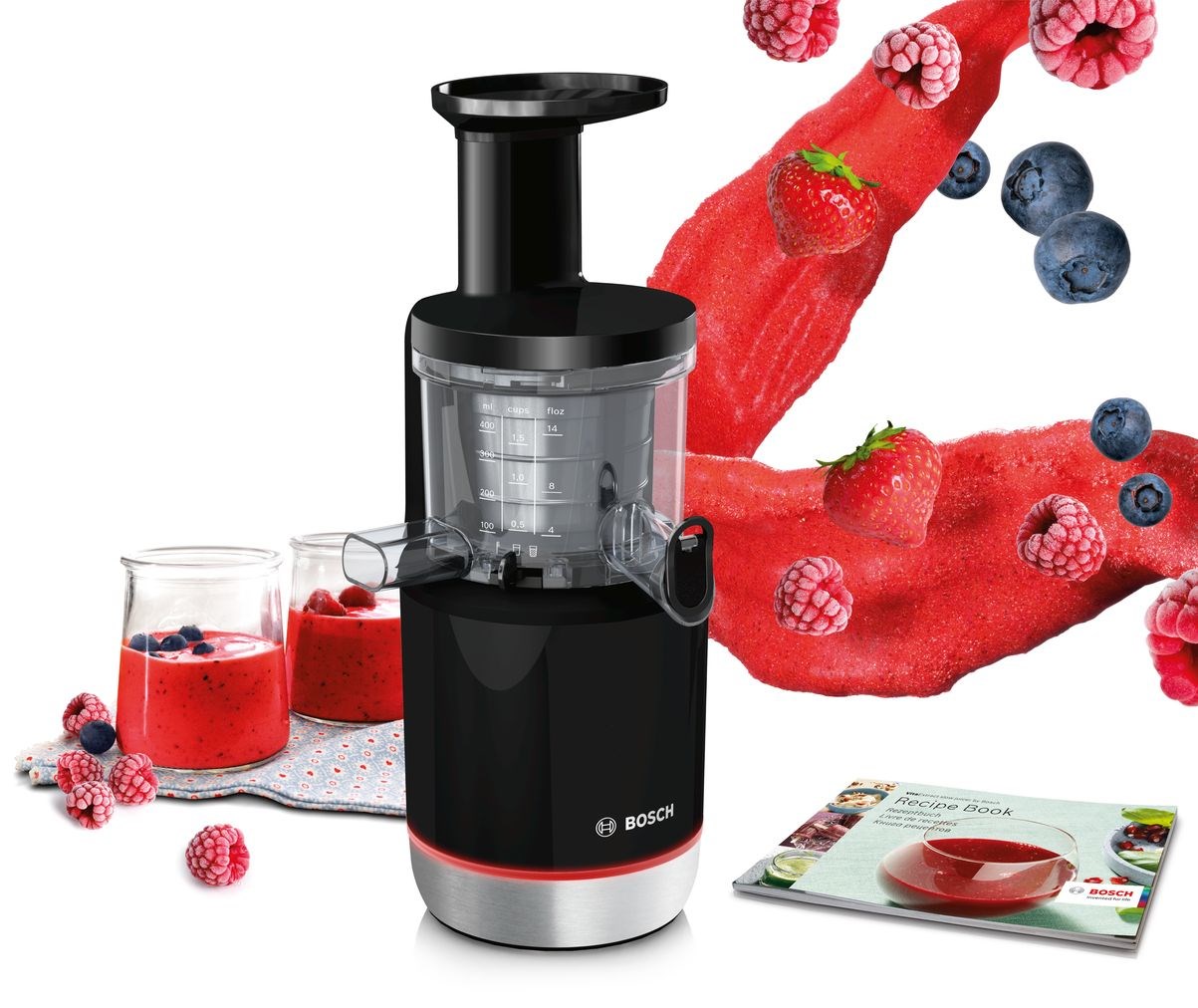 Bosch MESM731M juice maker Slow juicer 150 W Black