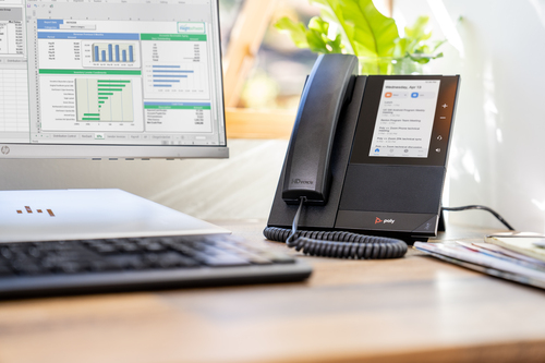 Poly CCX 505 Business Media Phone for Microsoft Teams and PoE-enabled