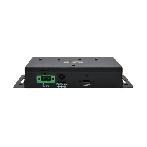 Tripp Lite U460-2A2C-IND Industrial 4-Port USB-C Hub - USB 3.x Gen 2 (10Gbps), 2x USB-A & 2x USB-C Ports, 15 kV ESD Immunity