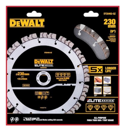 DeWALT DT20462-QZ diamond blade 23 cm Segmented rim diamond blade