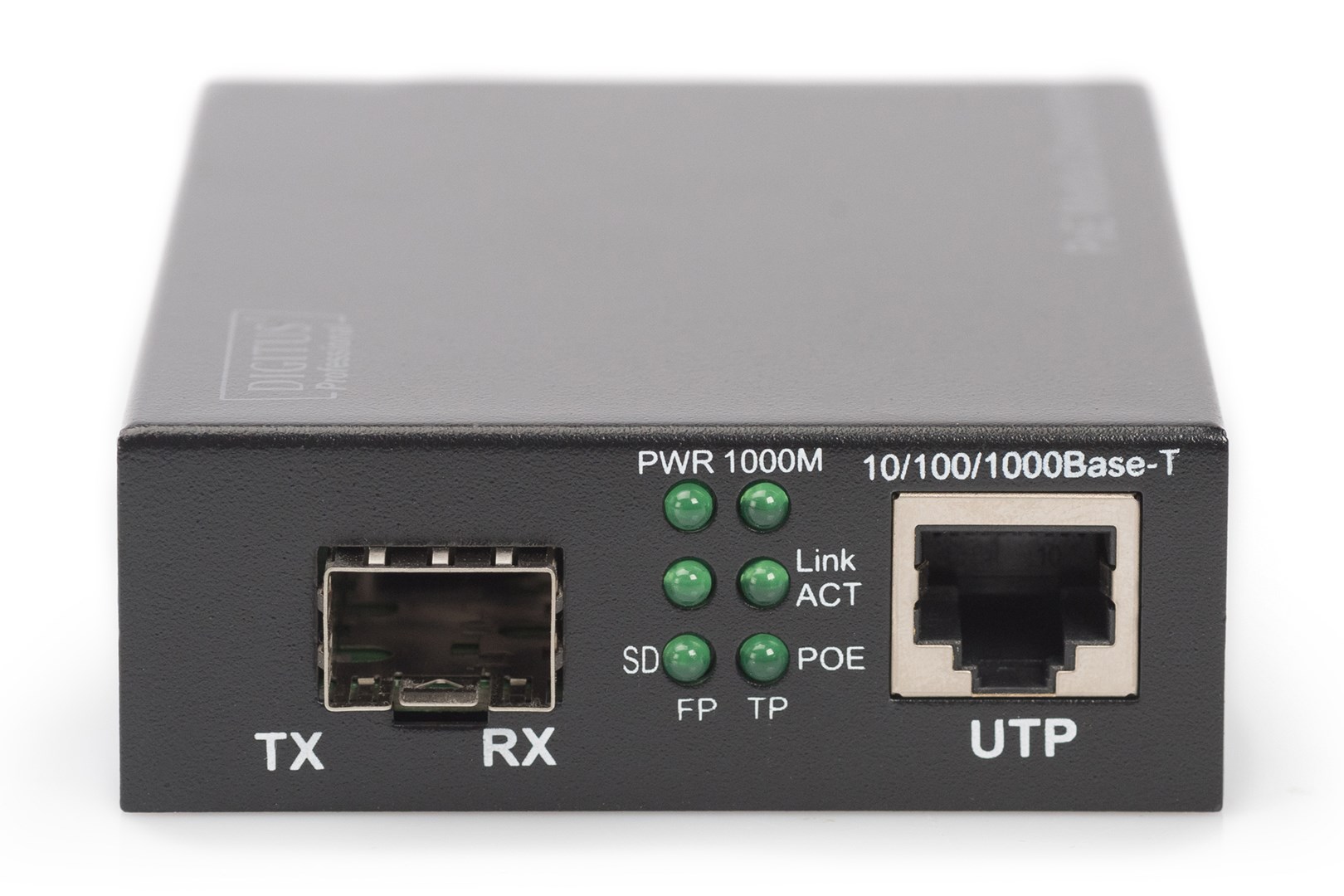 Digitus Gigabit PoE media converter, RJ45 / SFP, PSE