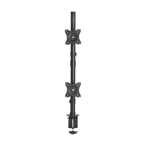 Tripp Lite DDR1527SDC Dual Vertical Flat-Screen Desk Stand/Clamp Mount, 15 in. to 27 in. Flat-Screen Displays