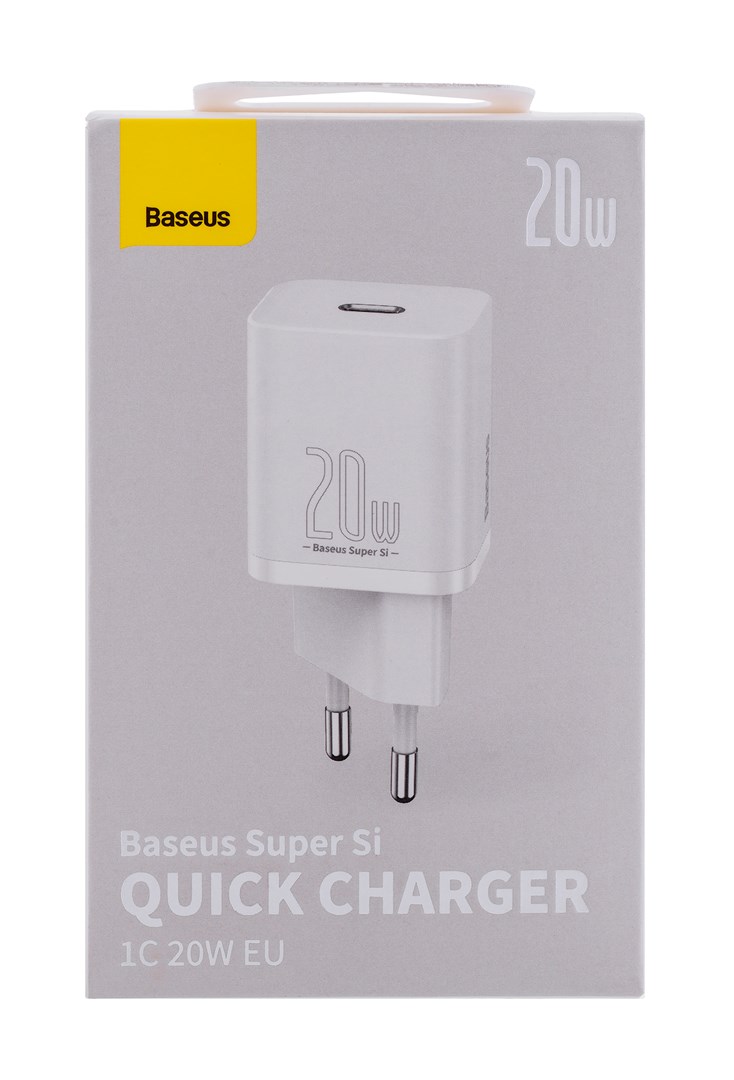 Baseus Super Si Smartphone White AC Fast charging Indoor