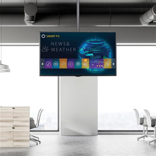 StarTech.com TV Ceiling Mount - Full-Motion Universal Hanging Single Screen Mount with Adjustable Telescopic Long Pole - Tilt / Swivel - VESA Bracket for 32”-75" Displays