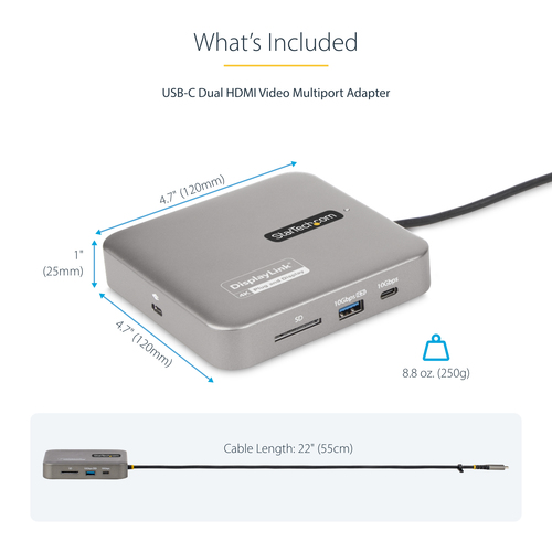 102B-USBC-MULTIPORT - Cables & Adaptors by StarTech.com