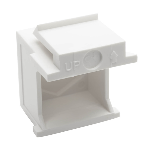 Tripp Lite N040-010-WH Snap-In Blank Keystone Jack Insert, White, 10 Pack, TAA
