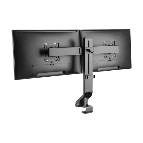 Tripp Lite DDR1727DC Dual-Display Monitor Arm with Desk Clamp and Grommet - Height Adjustable, 17” to 27” Monitors