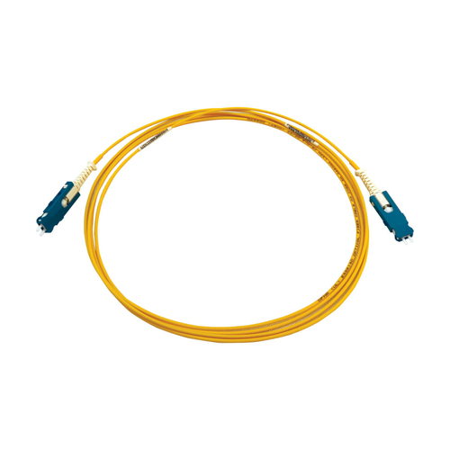 Tripp Lite N383S-02M 400G Singlemode 9/125 OS2 Fiber Optic Cable (Duplex SN-UPC M/M), LSZH, Yellow, 2 m (6.6 ft.)