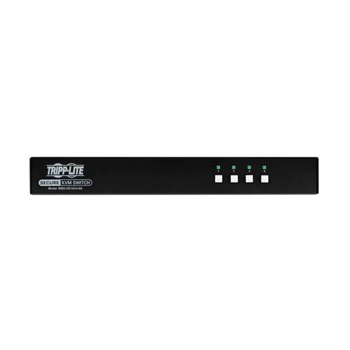 Tripp Lite B002-HD1AC4-N4 Secure KVM Switch, 4-Port, Single Head, DP to HDMI (x4), 4K, NIAP PP4.0, Audio, CAC, TAA