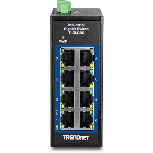 Trendnet TI-GLC80 network switch Unmanaged Gigabit Ethernet (10/100/1000) Black