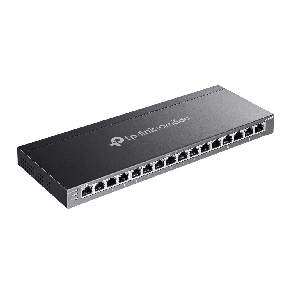 TP-Link JetStream 16-Port Gigabit Smart Switch with 8-Port PoE+
