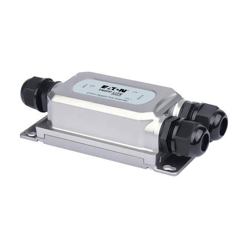 Tripp Lite NPOE-EXT-2X1G30 2-Port Gigabit Ethernet PoE+ Extender/Repeater - Cat5e/6/6a, 95W, IP67, IK10, 328 ft. (100 m)