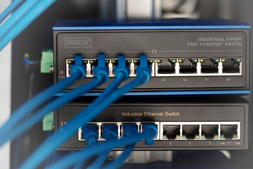 Digitus 8 Port Fast Ethernet Network PoE Switch,Industrial, Unmanaged