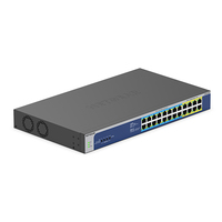NETGEAR GS524UP Unmanaged Gigabit Ethernet (10/100/1000) Power over Ethernet (PoE) Grey