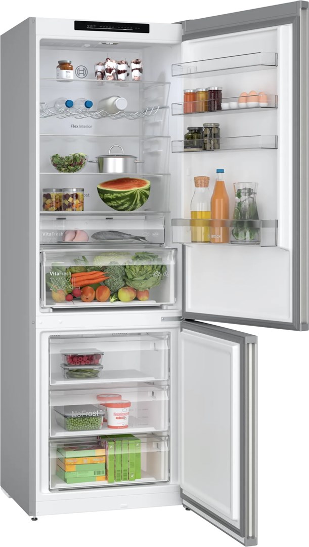 Bosch Serie 4 KGN492IDF fridge-freezer Freestanding 440 L D Stainless steel