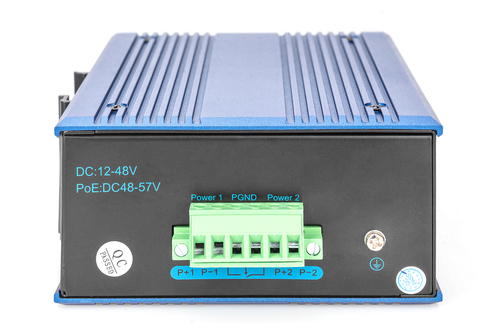 Digitus 8 port Fast Ethernet network switch, industrial, unmanaged, 1 RJ45 uplink