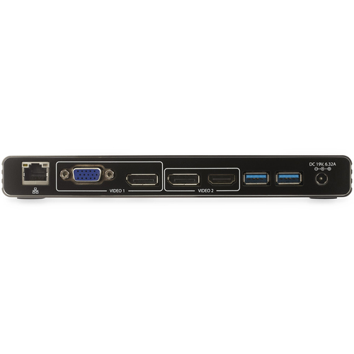 StarTech.com Thunderbolt 3 Dock - Dual 4K 60Hz Monitor TB3 Laptop Docking Station with DisplayPort, HDMI & 1080p VGA - 85W Power Delivery & Charging - 2x USB-A, Ethernet - Mac & Windows