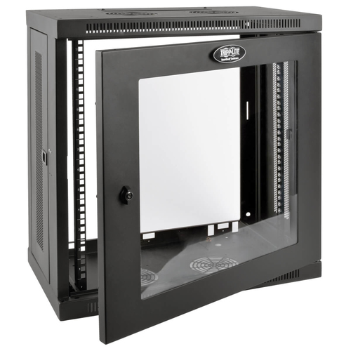 Tripp Lite SRW12U13G SmartRack 12U Very Low-Profile Patch-Depth Wall-Mount Small Rack Enclosure, Clear Acrylic Window