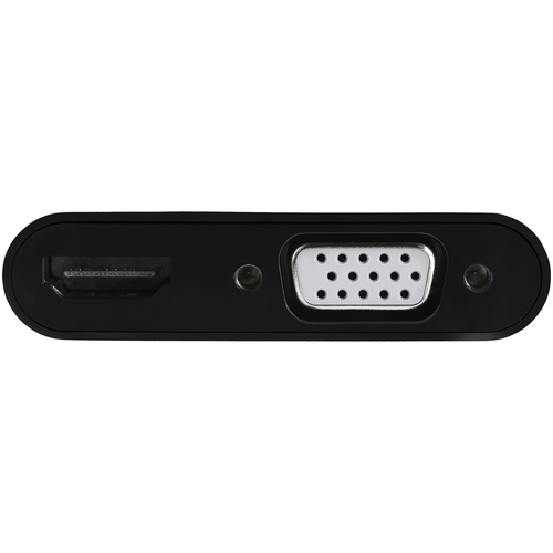 StarTech.com Mini DisplayPort to HDMI VGA Adapter - mDP 1.2 HBR2 to HDMI 2.0 (4K 60Hz) or VGA 1080p Video Converter Dongle - Mini DP to HDMI or VGA Monitor - Thunderbolt 2 Compatible