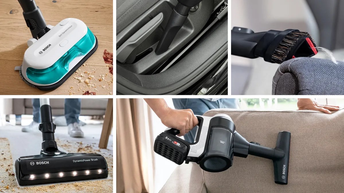 Bosch BCS71HYG1 stick vacuum/electric broom Battery Dry&wet HEPA Bagless 0.3 L 23.5 W Black, White 3 Ah