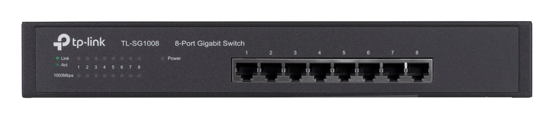 TP-Link TL-SG1008 network switch Unmanaged Gigabit Ethernet (10/100/1000) Black