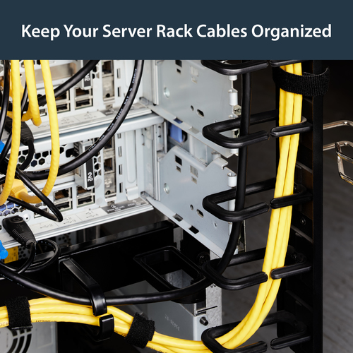 StarTech.com Vertical Cable Organizer with D-Ring Hooks - 0U - 6 ft.