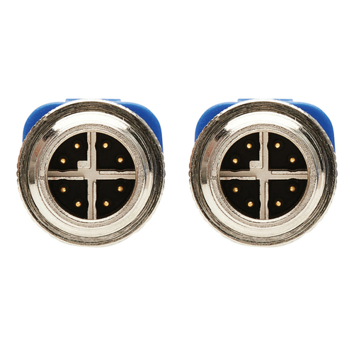 Tripp Lite NM12-601-10M-BL M12 X-Code Cat6 1G UTP CMR-LP Ethernet Cable (M/M), IP68, PoE, Blue, 10 m (32.8 ft.)