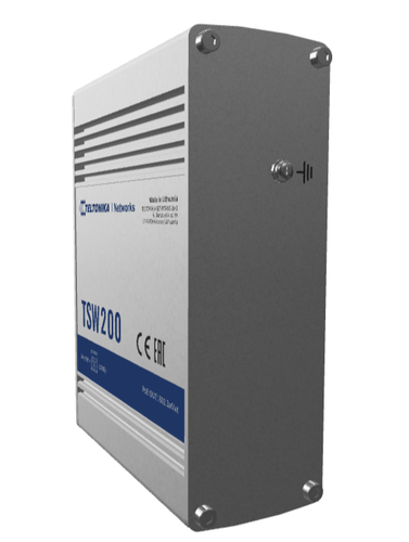 Teltonika TSW200 network switch Unmanaged Gigabit Ethernet (10/100/1000) Power over Ethernet (PoE) Aluminium