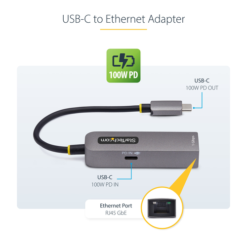 1GPD3-USB-C-ETHERNET - Cables & Adaptors by StarTech.com