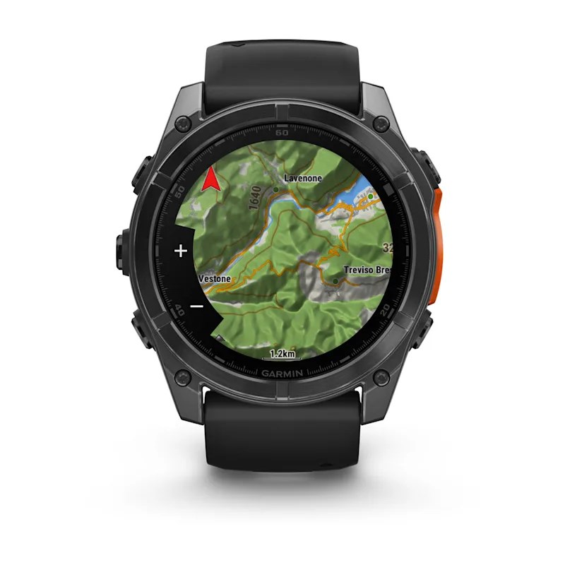 Garmin Fenix 8 3.56 cm (1.4") AMOLED 51 mm Digital 454 x 454 pixels Touchscreen Titanium Wi-Fi GPS (satellite)
