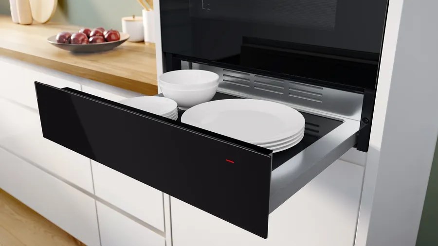 Bosch Serie 8 BIC7101B1 warming drawer 20 L 12 place settings Black