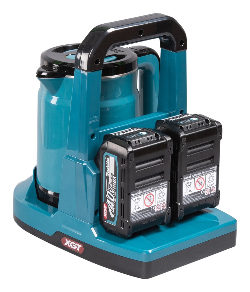 Makita KT001GZ electric kettle 0.8 L Black  Blue