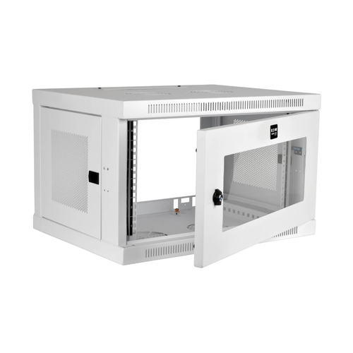 Tripp Lite SRW6UWG SmartRack 6U Low-Profile Switch-Depth Wall-Mount Mini Rack Enclosure, Clear Acrylic Window, White