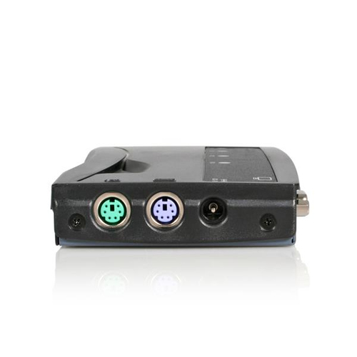 StarTech.com 4 Port Black PS/2 KVM Switch Kit with Cables