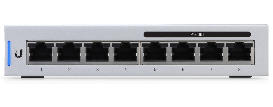 Ubiquiti UniFi Switch 8 Managed Gigabit Ethernet (10/100/1000) Power over Ethernet (PoE) Grey