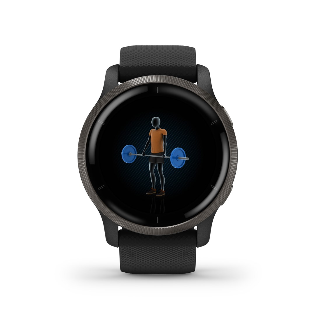 Garmin Venu 2 3.3 cm (1.3") AMOLED 45.4 mm Digital 416 x 416 pixels Touchscreen Wi-Fi GPS (satellite)