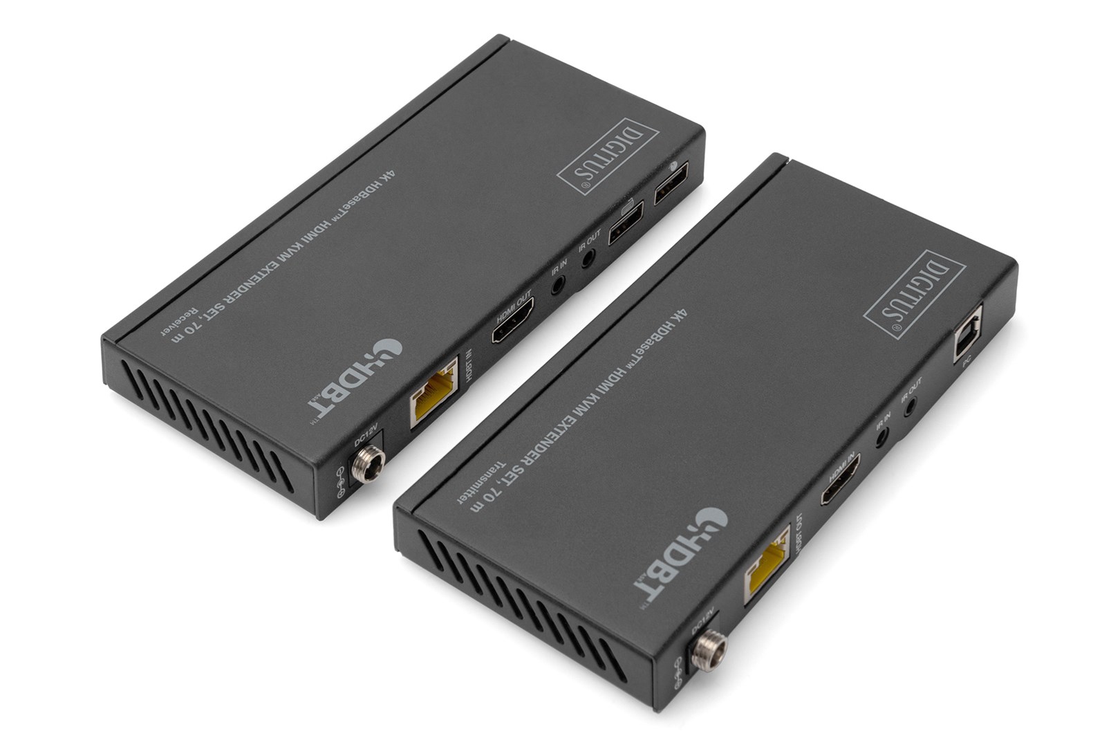 Digitus 4K HDBaseT™ HDMI KVM Extender Set, 70 m