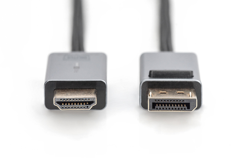 Digitus 4K DisplayPort Adapter Cable, DP - HDMI Type A