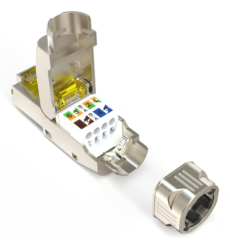 Digitus CAT 6A field connector, AWG 22-27, supports up to 4PPoE, IEEE802.3bt