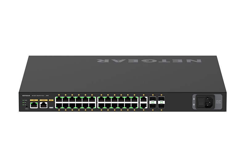 NETGEAR M4250-26G4XF-PoE+ Managed L2/L3 Gigabit Ethernet (10/100/1000) Power over Ethernet (PoE) 1U Black