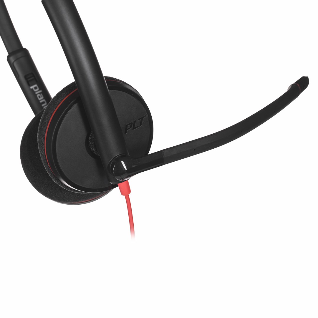 Poly Blackwire 3220 Stereo USB-C Headset +USB-C/A Adapter (Bulk)
