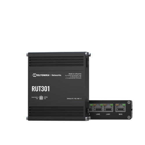 Teltonika RUT301 (EU) ethernet router wired router Fast Ethernet Black