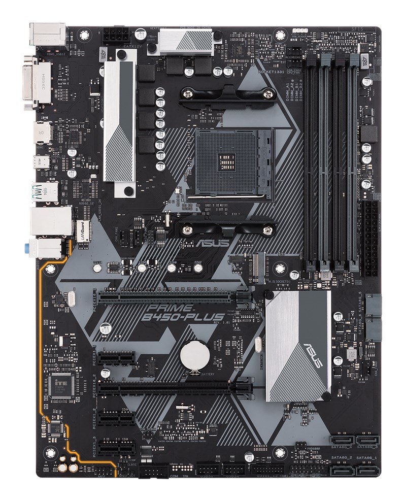 ASUS PRIME B450-PLUS AMD B450 Socket AM4 ATX
