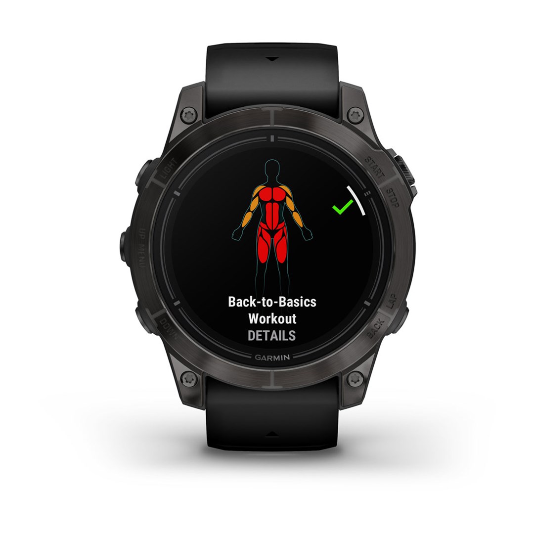 Garmin epix Pro (Gen 2) Sapphire Edition 3.3 cm (1.3") AMOLED 47 mm Digital 416 x 416 pixels Touchscreen Black Wi-Fi GPS (satellite)
