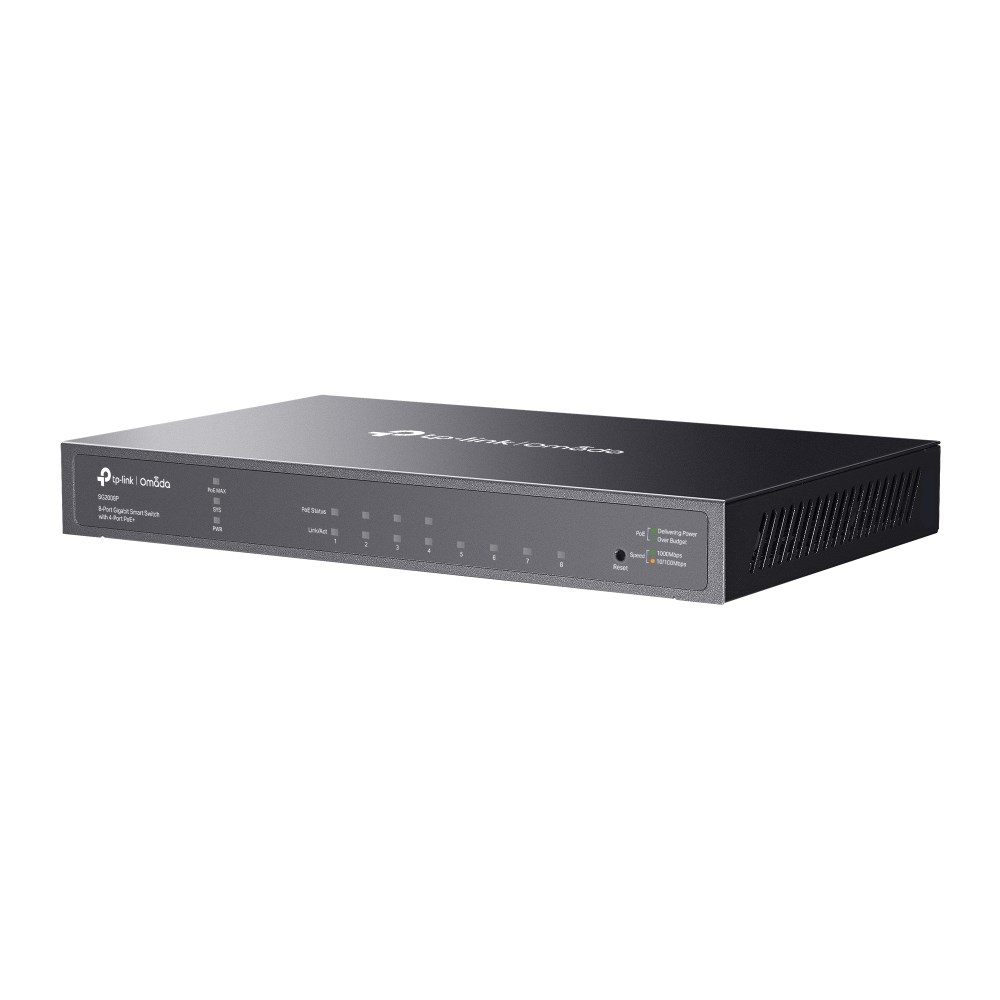 TP-Link JetStream 8-Port Gigabit Smart Switch with 4-Port PoE+