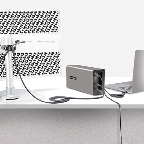 StarTech.com Thunderbolt 3 PCIe Expansion Chassis, External Enclosure W/Dual PCI Express Slots, PCIe Box for Laptops/Desktops/All-In-Ones, 8K/4K Output Via TB3/DP 1.4 Ports, For Video Capture/Fiber/Ethernet Cards - TAA